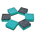 officematters Cute Magnetic Chalkboard Whiteboard Dry Erasers Cleaner. Pack of 24 (24Pcs - Green)
