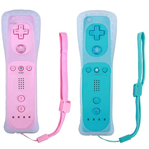 Remote Controller for Wii U Console (Pink and Blue，2 Packs) Pricepulse