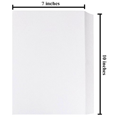 ONEST 60 Sheets Watercolor Paper Bulk Pack Cold Press Ready Cut for Beginning Artists or Students, 7 by 10 Inches,White