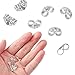 SANNIX 30pcs/15 Pairs 925 Sterling Silver Earring Backs Replacement Secure Ear Lockings