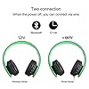 Wireless-Bluetooth-Over-Ear-Stereo-Foldable-Headphones-Wireless-and-Wired-Mode-Headsets-with-Soft-Memory-Protein-EarmuffsBuilt-in-Mic-for-Mobile-Phone-TV-PC-Laptop-Black-Green Wireless Bluetooth Over Ear Stereo Foldable Headphones, Wireless and Wired Mode Headsets with Soft Memory-Protein…