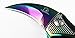 Full Metal CSGO Karambit Claw Folding Pocket Knife, Tactical Knife. for Gift, Collection, EDC (Rainbow)