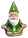 GlitZGlam Zen Gnome – Tranquility and Peacefulness for Your Fairy Garden and Garden Gnomes 9 Inches Tall Miniature Figurine
