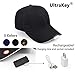Hands Free Rechargeable LED Baseball Cap Hat for Outdoor Party Black
