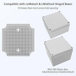 LeMotech Mounting Plate for Junction Box, ABS