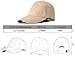 Edoneery Men Women 100% Cotton Adjustable Washed Twill Low Profile Plain Baseball Cap Hat(Khaki)