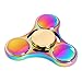 Kekilo Magic Rainbow Fidget Spinner Hand Toy, 4-6 Mins Hand Spinner EDC Fidget Toy, Titanium Alloy Stress Reducer High Speed Finger Toys for Focus, Killing Time, Best for Birthday (S1 Rainbow)