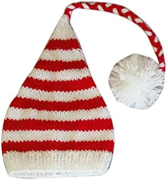 Qiulip Newborn Photography Props Baby Christmas Long Tail Hat Headdress Infant Outfits