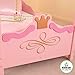 For Girls Princess Toddler Pink Bed. A Cute & Charming Addition to Children's Bedroom Furniture. Bestseller! Includes Decorative Rails for Kids Safety, Headboard & Footboard with Gold Crown Touch. Just Add Bedding & Pillow for a Good Night's Sleep.