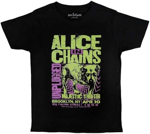 Alice In Chains T Shirt Distressed Dirt Band Logo New Official