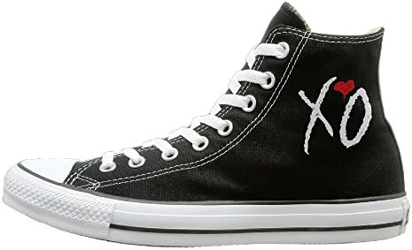 JHGG XO The Weeknd High Top Sneakers Canvas Shoes Slip On Sneaker Hot Dance Unisex Style Size 39