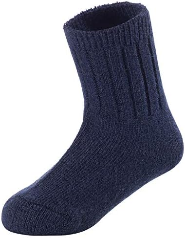 Lovely Annie Baby Toddler Children 2 Pairs Wool Tube Socks Solid 3 Sizes 0Y-6Y