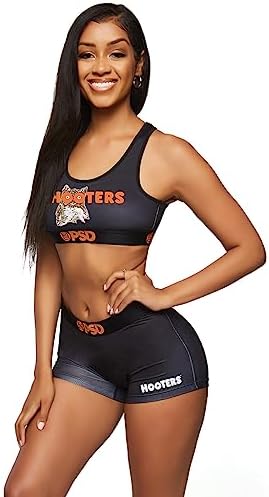 Hooters New Girl Sexy & Stretchy Uniform Orange Shorts Florida