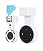 Outlet Wall Mount Hanger Stand Bracket for Amazon Echo Dot 2nd Without Mess Wires Or Screws, Dot Accessories, Compact Holder Case Plug in Kitchens, Bathroom And Bedroom (White) 1 Pack