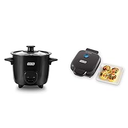 Dash DRCM200BK Mini Rice Cooker Steamer, Black