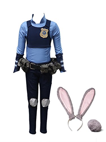Judy Hopps Kids outfits Cosplay Costume & Rabbit Ear & Tail mp003494