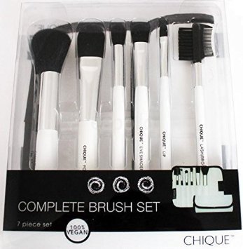 Royal & Langnickel Chique Complete Brush Set with Case, White