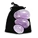 [GTC Certificated] SanSiDo Yoni Egg Jade Egg 3Pcs Amethyst Massage Stones for Women to Strengthen Pelvic Floor Muscles & Counter Stress Adult Urinary Incontinence,Muscle Area Contact