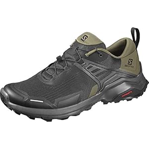 Salomon X Raise Herren Trekking- & Wanderschuhe, Schwarz (Black/Grape Leaf/Phantom), 42 2/3 EU