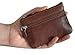Genuine Leather Change Purse, coin wallet with attached key ring - UNISEX!