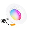 Smart WiFi 4″ inch LED Downlight, 10W LED Recessed Dimmable Lighting, Voice Control by Alexa Google Home, Housing Can Light Color Changing 2700K – 6500K, 850 LM, Baffle Design (1packs)