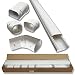 Hide-A-Line 4" 14 Ft Mini split and Central Air Conditioner & Heat Pump Line Set Cover Kit Decorative Tubing Cover