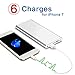 Polanfo M50000 Portable Power Bank 12000mAh External Battery Charger, Ultra Slim Design with 2 USB Ports for iPhone7 Plus 6s 6 Plus, iPad, Samsung Galaxy and More -Sliver