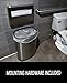 Toilet Seat Cover Dispenser | Stainless Steel | Mounting Hardware and Install Instructions Included | Fits Single and 1/2 Fold Seat Covers.