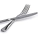VANRA 3-Piece Flatware Set Silver 18/10 Stainless Steel Tableware Set Silver Cutlery Set Silverware Dinner Utensils for Adults (Fork Spoon Knife)