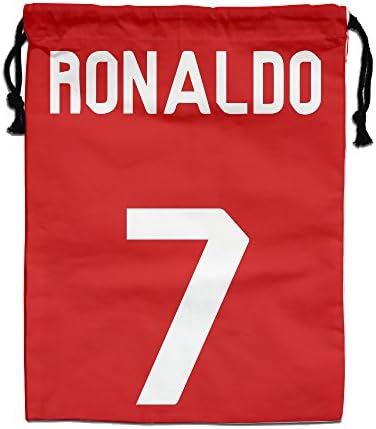 FOODE Cristiano Ronaldo CR7 Logo Drawstring Backpack Sack Bag