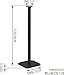Vogel's Speaker Floor Stand for Denon HEOS - Sound 5313 B for HEOS 1 & 3, Black (Single Stand)