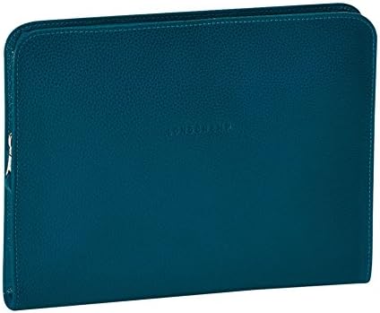 Longchamp Veau Foulonne Ipad Case Leather Duck Blue New