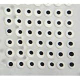 Edible Icing Royal Eyes Cake Candy Cookie Decorations 7/16" 84 count (White)