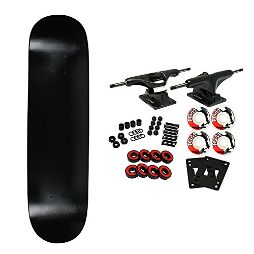 Moose Complete Skateboard DIPPED BLACK 8.25
