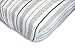 SwaddleDesigns Cotton Muslin Crib Sheet, 3 Color Stripe with Shimmer, Sterling