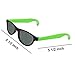 Dazzling Toys Neon Sunglasses 24 Assorted Colors Eyewear Sun Shades Sunglasses Vintage Holiday Party Costume Dress Up Accessory Kids Cool Multicolored Glasses