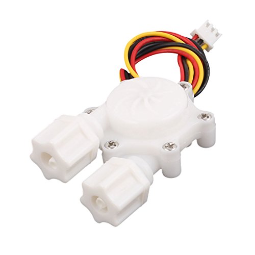 Uxcell G1/4" Hall Effect Liquid Water Flow Sensor Switch Flowmeter Fluidmeter, 0.3-3.0L/Min