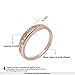 Yoursfs Women's Eternity Engagement Band Ring 18k Rose Gold Plated Pave Shiny Cubic Zirconia Anniversary Bridal Wedding Band Engagement Rings for Liades Gift