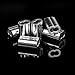ThreeBulls 100 Pcs 3/64-inch Wire Rope Aluminum Sleeves Clip Fittings Cable Crimps,Aperture 1.2mm