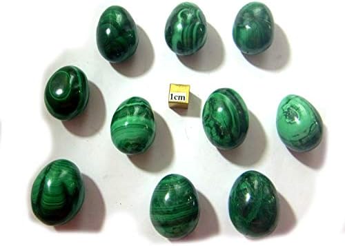 MALACHITE PATTERNED CRYSTAL EGG 25g 30mm SOUTH AFRICA HAND A GRADE st235
