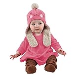 Zutano Baby Girls' Velour Bunny Hat