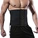 Hanmeimei 100% Latex Men Waist Trainer Belt Workout for Body Weight Loss Fitness Fat Burner Trimmer Band Back Support
