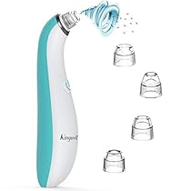 Aspiradora de poros para eliminar puntos negros - Herramienta de eliminación de puntos negros Kingwell con 4 sondas de succión reemplazables