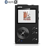 AGPTEK H3 HIFI Bluetooth MP3 Player High Resolution Lossless Digital Audio Player with 32GB Memory Card, Support Up to 256GB, Black