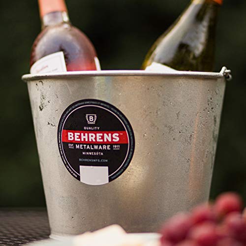 Behrens 1205GS 3Pack Galvanized Steel Utility Pail, 5Quart, silver