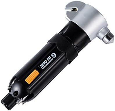 JINGBO 6-In-1 Safety Hammer Car Life-Saving Hammer Broken Window Multi-Function Flashlight Escape Emergency