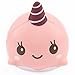 Slow rising squishy  Soft Whale Cartoon Squishy Slow Rising Squeeze Toy Phone Straps Ballchains (Pink)