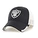 OTS NFL Oakland Raiders Men's Hursh Center Stretch Fit Hat, Team Color, Large/X-Large