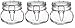 Bormioli Rocco Fido Clear Glass Jar with 85 mm Gasket ,0.5 Liter (Pack of 3)