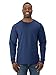 Jerzees 50/50 Long Sleeve T-Shirt - TRUE NAVY - Large